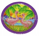 FLAMINGIO narodeninové papierové taniere, 6 ks, 18 cm