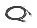 PATCHCORD UTP CAT 6E SIEŤOVÝ KÁBEL 1,5M RJ45 LAN ČIERNA