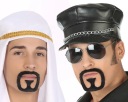 UMELÉ fúzy s bradou, ČIERNA, PRE OBLEČENIE ARABSKÉHO POLICAJTA ŠEJKA 1 ks.