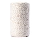 Bavlnená šnúrka pre makramé, KRÉMOVÁ, recyklovaná, 3 mm, 100 m, 48 NITÍ
