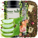 Zelený čaj s aloe ALOE VERA strelný prach lupienky ruže žihľavy 50 g