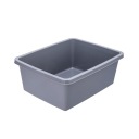 Plastová misa, obdĺžniková vaňa, 8L, šedá