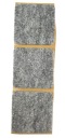 Štvorcová plstená podložka, ŠEDÁ, 50 mm, 3 ks.