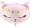 Fóliový balónik CAT MAČIATKA ružový 48 cm na HEL k narodeninám detí