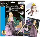 PRINCEZNÁ OMAĽOVAČKA SCRATCRAPY BOOK 6 listov + stylus