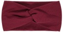WIDE TURBAND HEADBAND, bordová