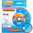TURBO DIAMANTOVÝ DISK 125 mm 22,23 mm BETÓNOVÁ TEHLA PRE BRÚSKU RICHMANN