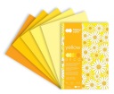 DECO YELLOW blok A4 20 listov 5 farieb HAPPY COLOR 170 g/m2