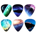Gitarové trsátka 6 KS Gitarové pierko Space Planets vzory Aurora | členok