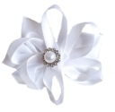 VLASOVÁ ČIAPKA BIELA ​​mašľa Pearl Communion