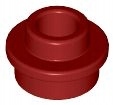 LEGO 1X1 okrúhle s dierkou bordové Č