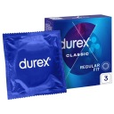 DUREX CLASSIC klasické kondómy, 3 kusy
