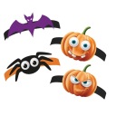 HALLOWEENSKÉ PAPIEROVÉ PÁSKY, TEKVICOVÝ MIX, 4 ks