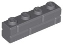 LEGO 15533 TEHLA TEHLA 1x4 tmavosivá NOVINKA (2g)
