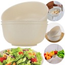 3 xx Béžová PLASTOVÁ MISKA 1,5 L kuchynské okrúhle Ø 18 cm veľké misy