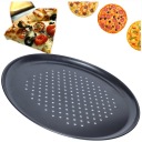 Oceľová forma na pečenie pizze, okrúhly plech, dierovaný plech, 32 cm