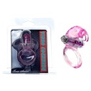 Ružový erekčný krúžok so zajačikom, 7,5 cm - na stimuláciu - séria Boss