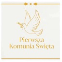 biele obrúsky PRVÉ SV. PRIJÍMANIE holubica s ratolesťou x20