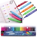 Značkovače JUMBO THICK TIP-FILTER, 24 farieb, ZNAČOVAČE KIDEA