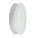 Valček bez ložísk, priemer 80 mm, priemer 16 mm, s priemerom kábla 10 mm