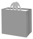 Nákupná taška HRUBÁ SILNÁ strieborná VEĽKÁ na balenie 40x20x45cm sieťka 36L