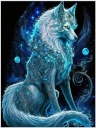 DIAMANTOVÁ MOZAIKA KREATÍVNA VÝŠIVKA MAGICKÁ LÍŠKA 30X40 CM