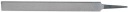 DIN7261A dielenský pilník plochý, tupý, 150 mm, rezaný 1 FORM