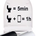 Vtipná nálepka na WC SEDADLO