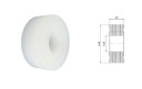 Rovný plastový valček bez ložísk, priemer 60mm, priemer 25mm