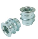 10x M6 x 12 mm nástrčná vložka, nábytková vložka do dreva, s imbusovým kľúčom 6