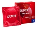 Durex Feel tenké klasické Thin kondómy 3 ks
