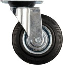 Otočné koliesko s čiernou gumou 125mm 87313 Vorel