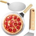 PIZZA, CHLIEB, CESTO, PLECH, OCELOVÁ LOPATKA okrúhla, 30 cm