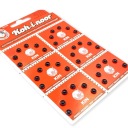 Čierne kovové patentky 5,5/5mm - 6 ks.