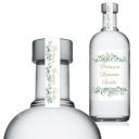 NÁLEPKY na fľašu SPOTREBNÁ DAŇ Prvé SV. PRIJÍMANIE eukalyptová dekorácia x6