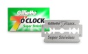 Holiace čepieľky Gillette 7 o'clock Super Stainless na holenie