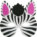 PENOVÁ MASKA ZVIERATÁ ZEBRA CM140