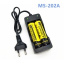 USB nabíjačka 18650 čierna 2 AC 110 V zásuvky NOVINKA