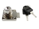 SISO štvorcový zámok fi16,5x22 mm X850 poniklovaný na skrinky