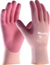 ULTRALIGHT MONTÁŽNE RUKAVICE S ALOE VERA MaxiFlex Active PINK veľkosť 7