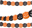 Girlandový hodvábny papier tekvica Halloween Banner papierová dekorácia 300cm