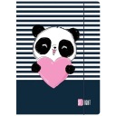 Školské leporelo s gumičkou A4 Stright Love Panda 1 ks