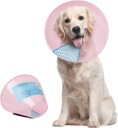 Pooperačný veterinárny obojok pre psov, mačky Veľkosť L 30-34 cm RUŽOVÝ