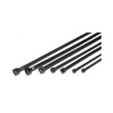Čierna kravata na zips 4,8 x 190 mm 50 ks