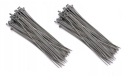 200 ks ŠEDÉ SVIEČKOVÉ VIAZAČKY 2,5x100 mm