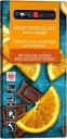 Mliečna čokoláda s pomarančom, bez pridaného cukru, 75 g Pure&Good
