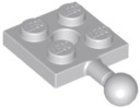 LEGO 2X2 S HÁČKOM, SVETLO SIVÁ HÁČIK Č