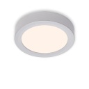 STROPNÝ ZÁKLAD - PRIVRCHOVÁ MONTÁŽ - STRIEBORNÁ - LED 12W - TEPLÁ