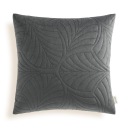 Dekoratívna velúrová obliečka na vankúš 45x45 Feel tmavošedá