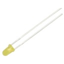 LED dióda 3mm, žltá, matná / 6014